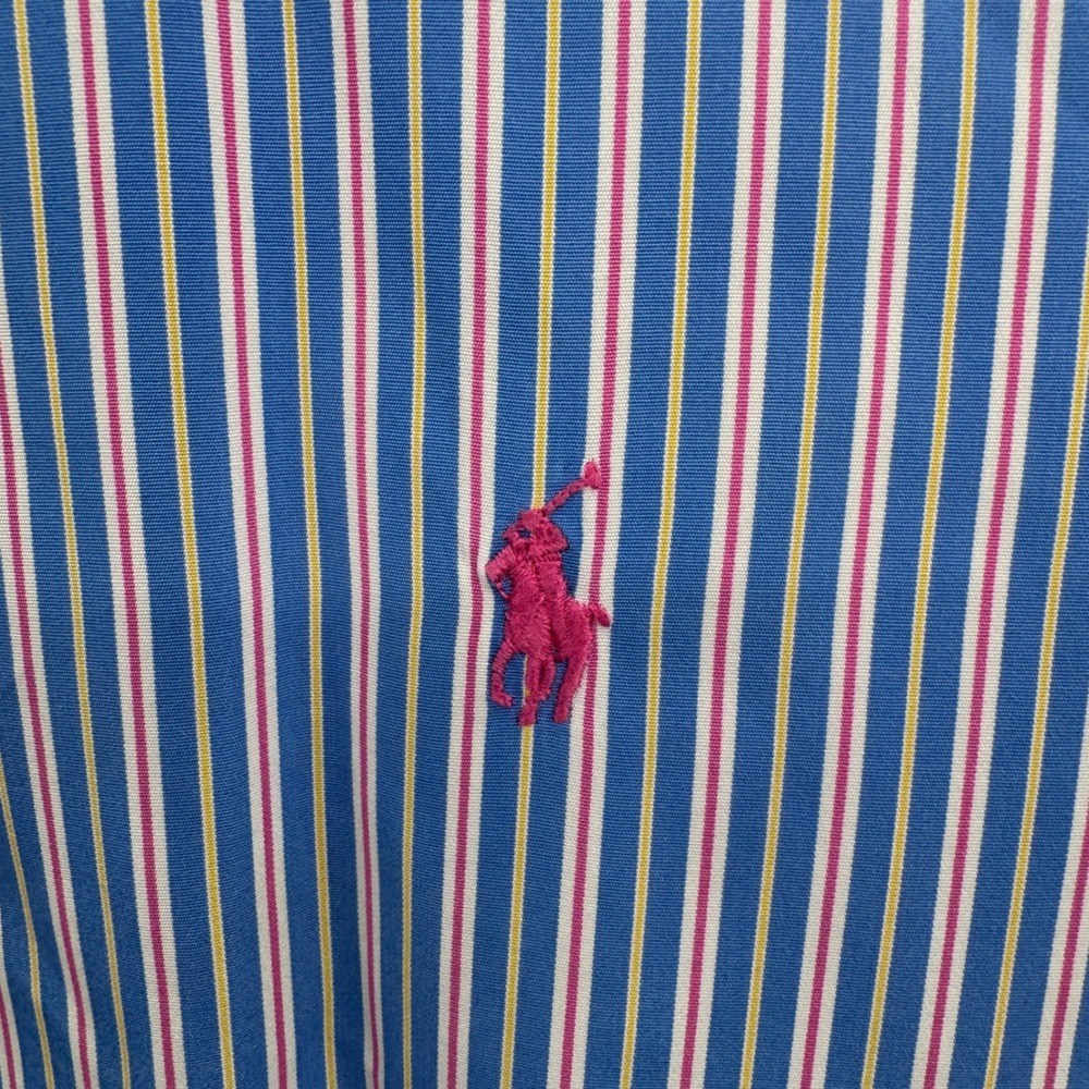 Ralph Lauren Shirt Mens XL Classic Fit‎ Striped Button Down Shirt Casual Preppy - Picture 3 of 8
